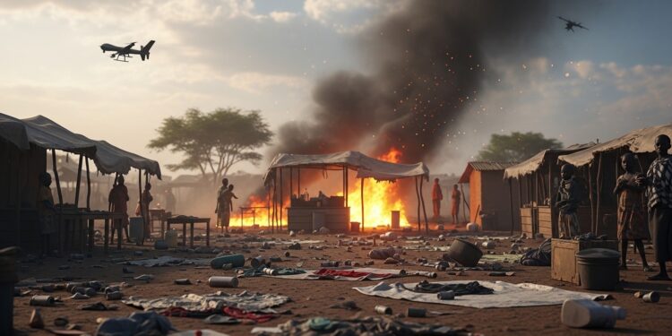 Une frappe de drone militaire présumée nigérienne a tué au moins 17 civils innocents dont quatre enfants sur un marché bondé Human Rights Watch dénonce une possible violation du droit international   Viral Mag