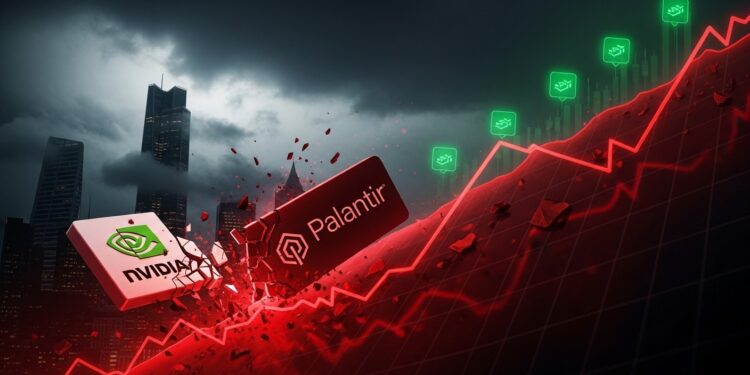 Plongée historique de Nvidia et Palantir en février 2026  rotation massive des investisseurs vers les valeurs refuges Analyse des causes impacts et perspectives techniques   Viral Mag