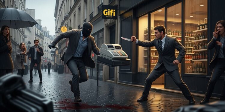 À Paris XVIe un vol à main armée dans un magasin Gifi dégénère  le responsable poursuit et poignarde grièvement le braqueur Pronostic vital engagé enquêtes ouvertes   Viral Mag