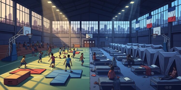 À Paris les réquisitions de gymnases pour héberger des migrants en urgence mettent en péril les clubs sportifs Élus et associations dénoncent un déséquilibre entre solidarité et droit au sport pour tous   Viral Mag
