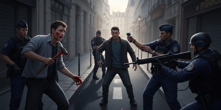 À Paris un vingtenaire en suivi psychiatrique tire accidentellement avec un fusil dassaut lors dun contrôle Détails sur lincident rue des Petits Champs et ses implications sécuritaires et sanitaires   Viral Mag