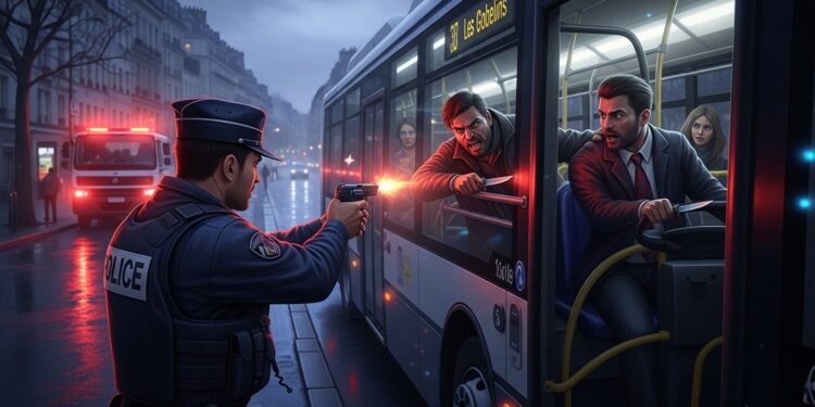 À Paris 5e un homme armé dune lame menace un chauffeur de bus aux Gobelins Intervention policière  tir et suspect blessé Détails sur cet incident grave qui relance le débat sur la sécurité dans les transports   Viral Mag