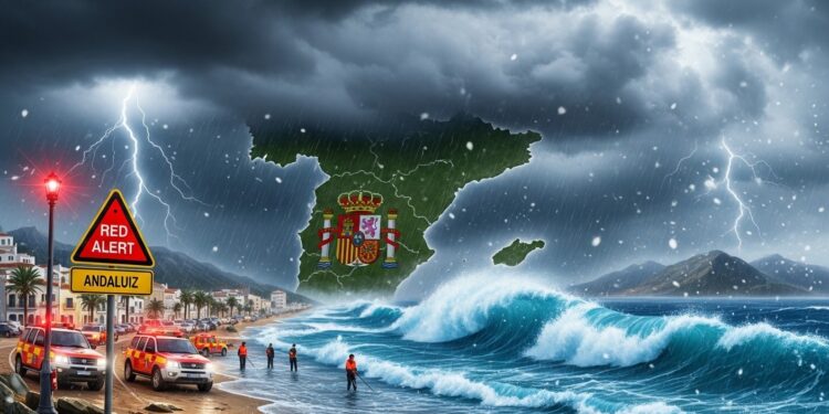 Le sud de lEspagne et le Portugal en alerte face à la dépression Leonardo  pluies intenses inondations possibles et vents forts attendus dès mercredi Prudence maximale après les drames récents   Viral Mag