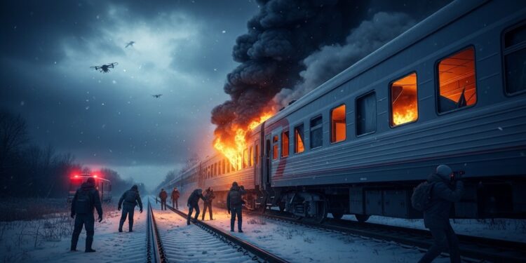 Des cheminots ukrainiens témoignent de lattaque russe meurtrière sur un train de passagers Malgré la peur ils restent déterminés à maintenir cette ligne de vie vitale pour le pays en guerre   Viral Mag