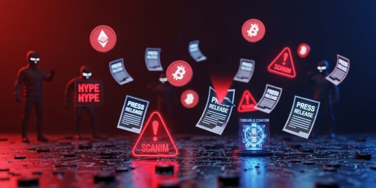 Découvrez pourquoi plus de 60  des communiqués de presse crypto masquent des projets à haut risque ou des scams Une étude alarmante révèle lampleur du problème dans le secteur blockchain et ses impacts sur la crédibilité   Viral Mag