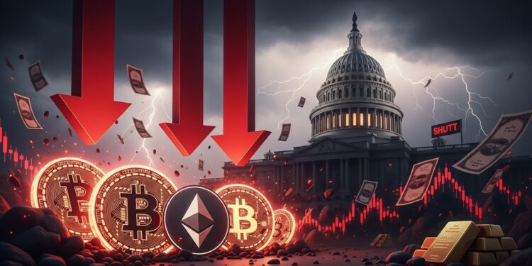 Le marché crypto perd 2 ce 10 février 2026  shutdown américain imminent retards réglementaires et faible demande ETF expliquent la baisse Analyse complète des raisons et perspectives   Viral Mag