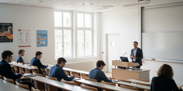 À luniversité Lyon 2 un enseignant dispense ses cours sous garde privée après une intimidation violente par des militants masqués Un climat de peur persiste révélant les tensions idéologiques sur les campus français   Viral Mag
