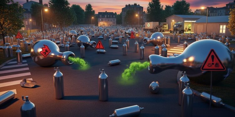 En France la consommation récréative de protoxyde dazote explose générant des milliers de déchets dangereux Une entreprise traite 300 000 bonbonnes par an révélant un fléau sanitaire et écologique majeur   Viral Mag
