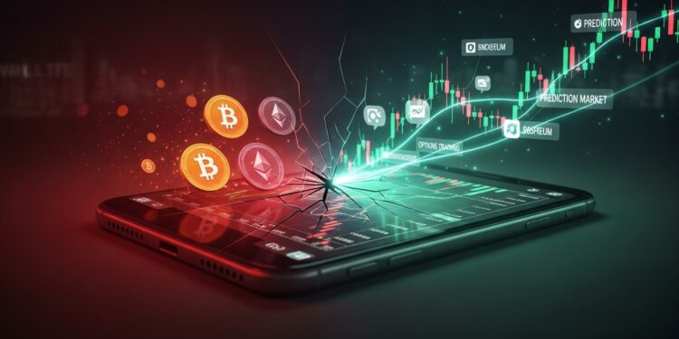 Les revenus crypto de Robinhood ont plongé de 38  au quatrième trimestre reflétant un hiver crypto persistant Options et marchés de prédiction compensent ils la baisse  Analyse complète   Viral Mag