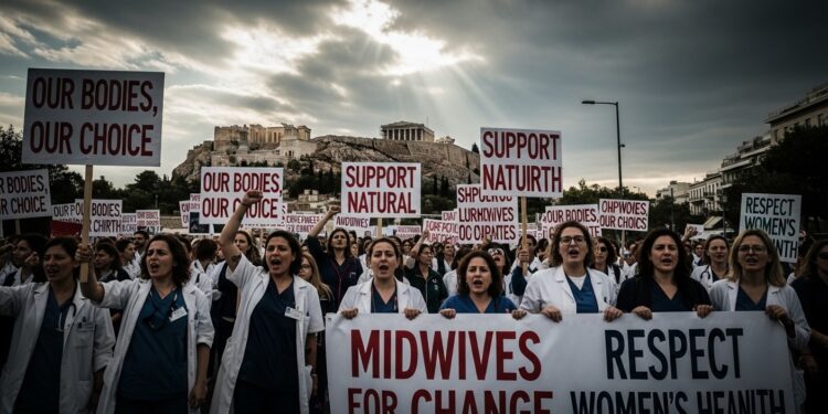Des centaines de sages femmes manifestent à Athènes contre linterdiction daccoucher seules dénonçant la surmédicalisation et un taux record de césariennes supérieur à 65    Viral Mag