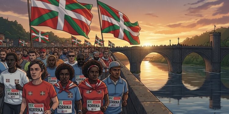 Découvrez comment sept militants basques ont été relaxés après avoir aidé 36 migrants à franchir la frontière lors de la Korrika 2024 Une affaire qui interroge la solidarité face aux politiques migratoires européennes strictes   Viral Mag