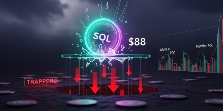 Solana confirme un bull trap après échec à 88$ structure baissière locale confirmée Vers 78$  Analyse détaillée des niveaux clés et scénarios à venir   Viral Mag