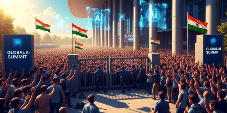 Le sommet mondial sur lintelligence artificielle à New Delhi a connu un afflux massif inattendu causant des fermetures de portes Le ministre présente ses excuses et promet des améliorations rapides pour fluidifier lévénement international majeur   Viral Mag