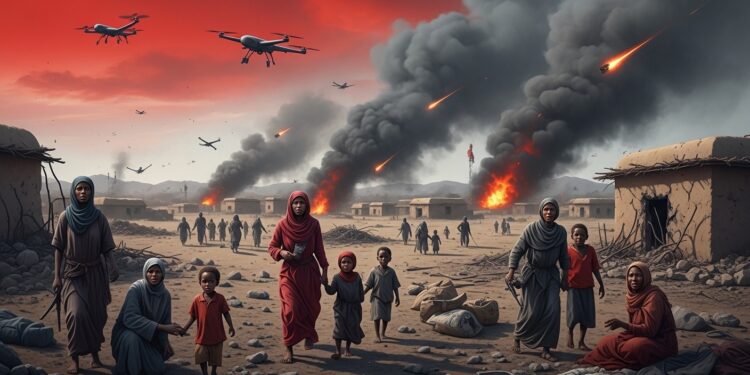 LUE le Royaume Uni et le Canada condamnent fermement les possibles crimes de guerre et contre lhumanité au Soudan appelant à stopper les violences contre les civils dans une crise humanitaire majeure   Viral Mag