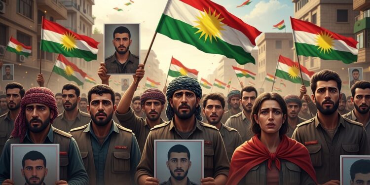 Syrie : Kurdes Mobilisés Avant Accord avec Damas - Viral Mag Des milliers de Kurdes manifestent à Qamichli pour défendre leur unité avant lapplication dun accord dintégration avec le gouvernement syrien Tensions et espoirs se mêlent dans le nord est Viral Mag