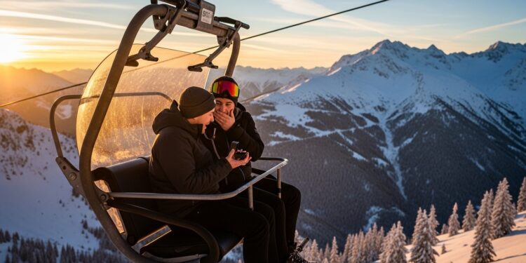 Entre deux pylônes le télésiège devient un huis clos suspendu où naissent demandes en mariage confessions intimes et pires frayeurs Histoires vraies qui révèlent la magie et les risques de ces minutes en altitude   Viral Mag