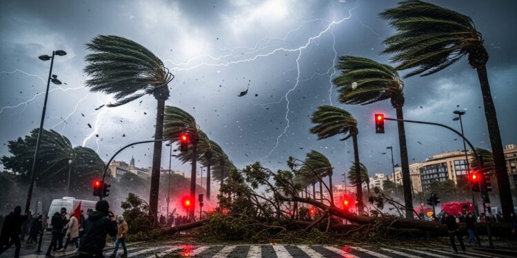 La tempête Nils dévaste la Catalogne avec vents violents records  blessés graves écoles fermées vols annulés Découvrez limpact de cet épisode climatique extraordinaire sur lEspagne et au delà   Viral Mag