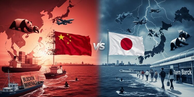 Tensions Chine-Japon : Escalade de Trois Mois et Demi - Viral Mag Depuis novembre la Chine multiplie les représailles contre le Japon suite à des propos sur Taïwan tourisme en chute embargo produits de la mer restrictions terres rares et sanctions entreprises Analyse complète Viral Mag