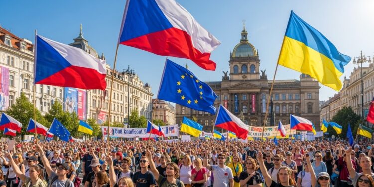Des dizaines de milliers de Tchèques manifestent à Prague pour appuyer Petr Pavel face au gouvernement de Babis au cœur dune crise sur nominations et Ukraine Décryptage dune confrontation majeure   Viral Mag