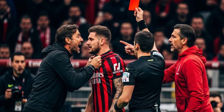 Découvrez les vives tensions entre Massimiliano Allegri et Cesc Fàbregas lors du choc AC Milan   Côme en Serie A  geste antisportif expulsion et clash dans les couloirs   Viral Mag