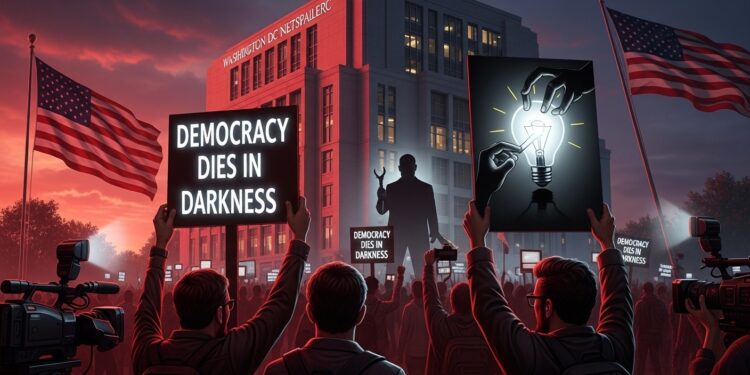 Des centaines de manifestants dénoncent les coupes drastiques au Washington Post propriété de Jeff Bezos Impact sur le journalisme et la démocratie alors que la presse subit des attaques inédites   Viral Mag