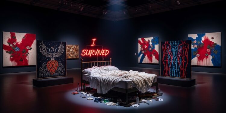 Découvrez la rétrospective Tracey Emin à la Tate Modern qui célèbre 40 ans de carrière marquée par la douleur la guérison et une renaissance artistique après un cancer Une plongée intime dans son œuvre viscérale   Viral Mag