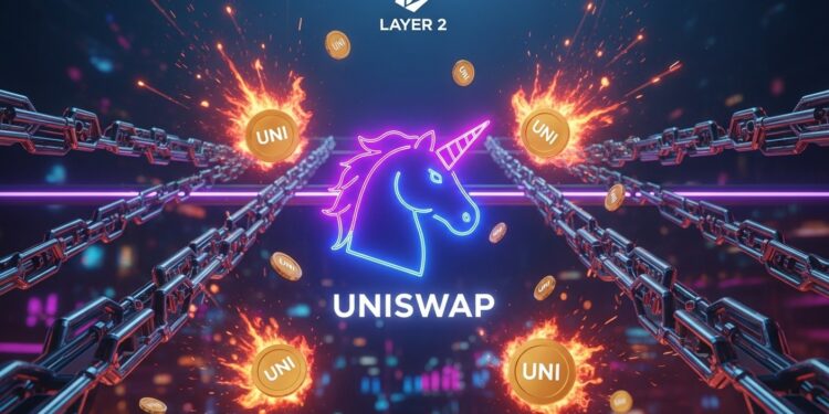 Le token UNI bondit de 12 alors quUniswap vote sur lextension des frais à 8 Layer 2 promettant 27M$ de revenus annuels supplémentaires et des burns massifs Découvrez les détails de cette évolution majeure en DeFi   Viral Mag