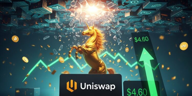 Le token UNI rebondit de 18 sur la semaine et teste les 4$ La nouvelle proposition dactivation massive des frais de protocole sur plusieurs chains pourrait faire exploser les revenus et déclencher un rallye vers 460$ Décryptage complet   Viral Mag