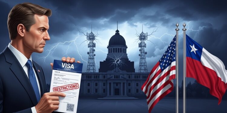 Les États Unis frappent le gouvernement Boric sortant avec des restrictions de visa pour atteinte à la sécurité régionale via des infrastructures télécoms Réactions vives à Santiago avant larrivée de Kast   Viral Mag