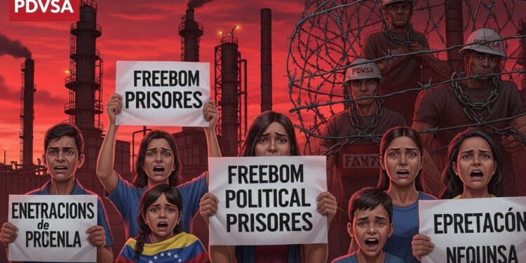 Plus de 170 travailleurs pétroliers emprisonnés au Venezuela depuis 2024 pour corruption et sabotage Leurs proches réclament une amnistie lors du débat à lAssemblée nationale Détails sur cette affaire sensible   Viral Mag