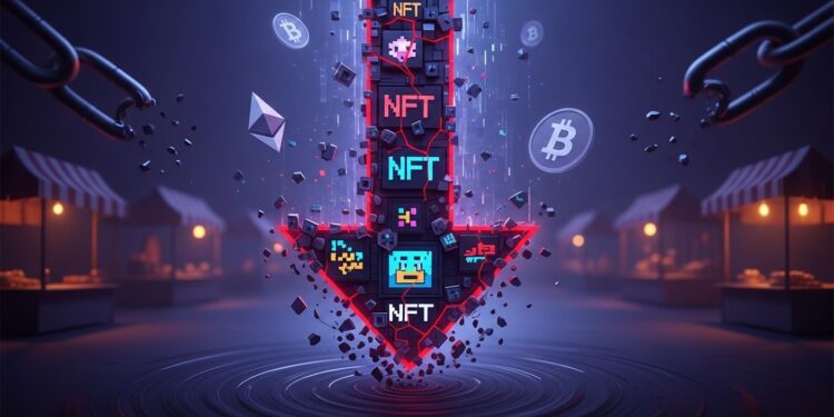 Les ventes de NFT chutent de 20 à 58 millions de dollars alors que Bitcoin stagne autour de 70 000 $ Analyse complète des blockchains collections phares et perspectives du marché NFT en 2026   Viral Mag
