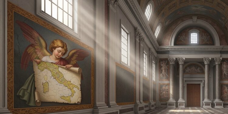 Un ange ressemblant à Giorgia Meloni dans une fresque romaine a provoqué une polémique  effacé en quelques jours par la Curie Découvrez les détails de cet incident insolite au cœur de la capitale italienne   Viral Mag