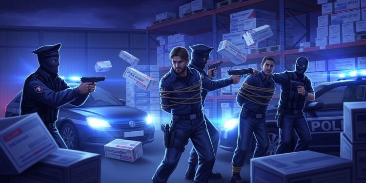 À Chanteloup en Brie faux policiers volent des centaines de milliers deuros de traitements anticancéreux après avoir séquestré des vigiles Deux interpellés dont un sous bracelet électronique Détails et enjeux   Viral Mag