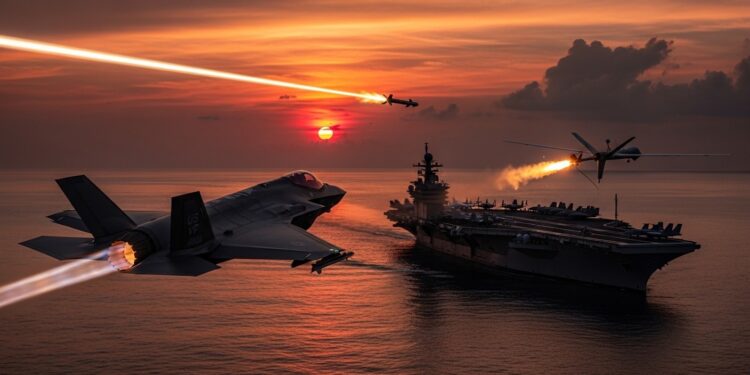 Washington Abat un Drone Iranien : Tensions et Discussions Persistantes - Viral Mag Les États Unis abattent un drone iranien près dun porte avions en mer dArabie mais les pourparlers nucléaires restent prévus Entre menaces et diplomatie quel avenir pour les relations Washington Téhéran Viral Mag