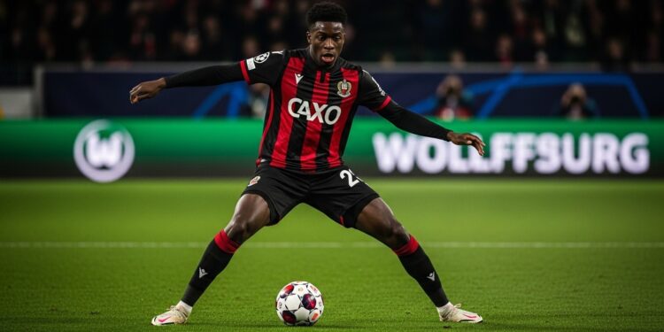 Découvrez pourquoi Wolfsburg sintéresse à Brad Hamilton Mantsounga jeune défenseur prometteur de Nice À 18 ans il attire lattention en Bundesliga avec son potentiel immense   Viral Mag