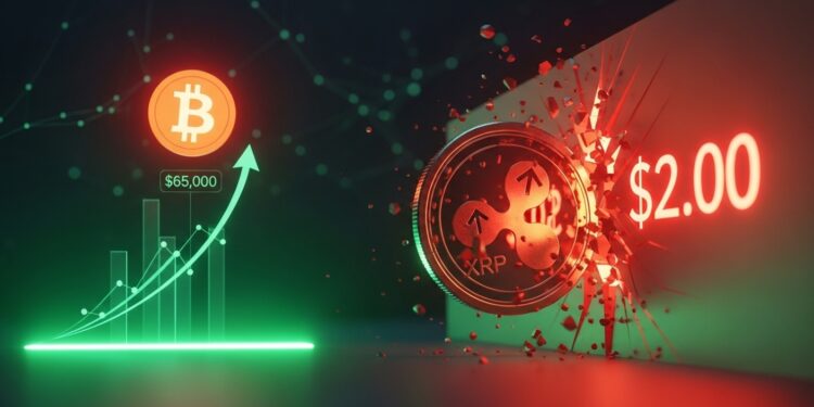 Le Bitcoin rebondit à 65 000 $ redonnant espoir aux altcoins XRP à 137 $ peut il enfin casser les résistances et viser les 2 $  Analyse technique détaillée et perspectives 2026   Viral Mag