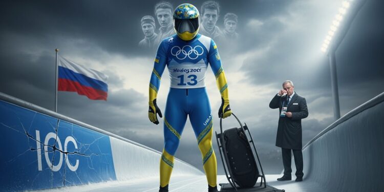 Volodymyr Zelensky dénonce la disqualification dun athlète ukrainien aux JO dhiver pour un casque en hommage aux sportifs tués Le CIO défend sa neutralité politique malgré les larmes de sa présidente   Viral Mag