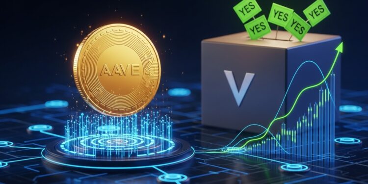 Aave AAVE approche une résistance technique majeure à 120 $ alors que le vote DAO pour déployer le protocole sur Monad semble promis à un large succès Analyse complète du prix et des enjeux   Viral Mag