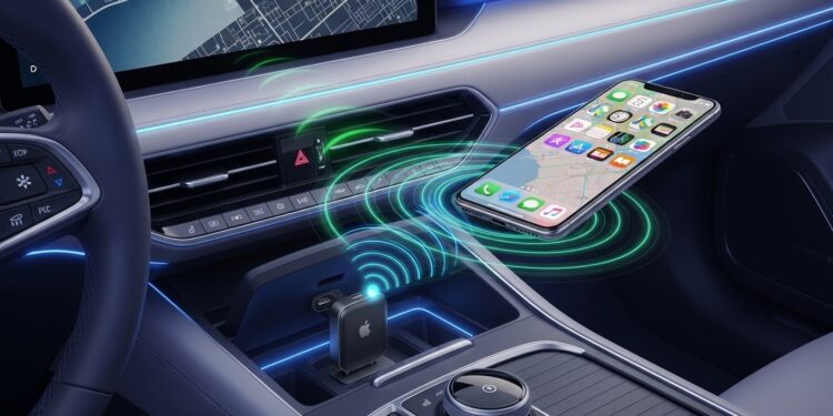 Découvrez comment un petit adaptateur CarPlay sans fil transforme votre voiture en supprimant les câbles encombrants Installation simple connexion automatique et prix abordable pour une conduite plus fluide et sécurisée   Viral Mag
