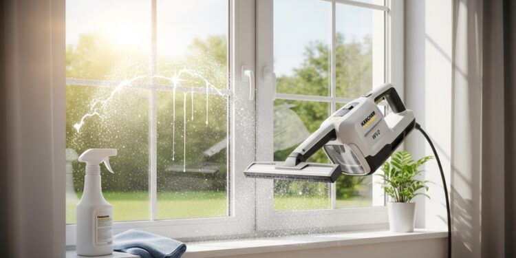 Découvrez comment le nettoyeur de vitres Kärcher WV2 Premium transforme le ménage en plaisir À 5399 € au lieu de 7999 € il aspire leau sale pour un résultat sans trace sur toutes surfaces Parfait pour le grand nettoyage de printemps   Viral Mag