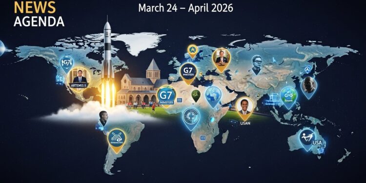 Plongez dans lagenda international chargé de la semaine du 24 mars au 1er avril 2026  élections sommets lancements spatiaux et tensions géopolitiques qui marqueront lactualité mondiale   Viral Mag