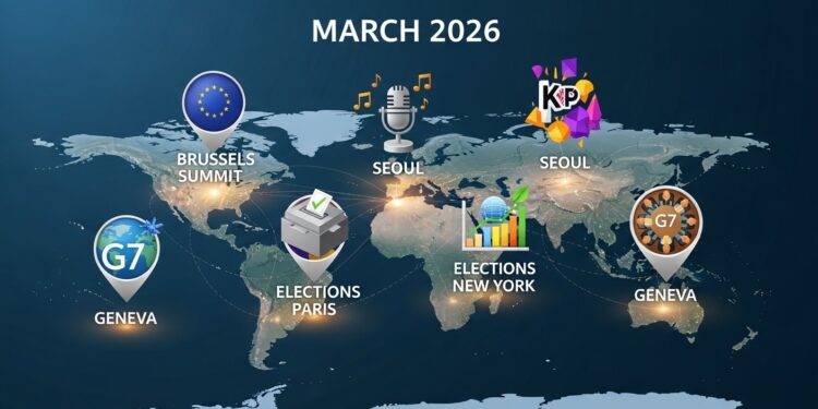 Agenda International Mars 2026 : Événements Majeurs à Suivre - Viral Mag Découvrez lagenda international complet du 19 au 27 mars 2026 sommets européens retours musicaux très attendus procès historiques élections clés et annonces économiques mondiales Viral Mag