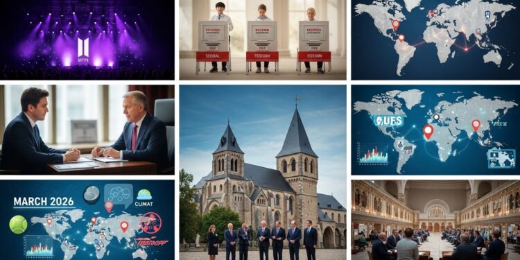 Découvrez lagenda international du 21 au 29 mars 2026  retours de stars élections majeures sommets diplomatiques procès sensibles et grands événements sportifs Un tour du monde palpitant   Viral Mag