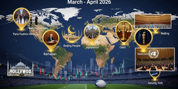 Découvrez lagenda international complet du 9 mars au 8 avril 2026  procès retentissants mode sport économie Ramadan et fêtes religieuses Ne ratez aucun rendez vous majeur   Viral Mag
