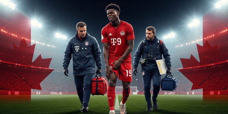 Coup dur pour le Canada  Alphonso Davies blessé aux ischio jambiers avec le Bayern Munich déclare forfait pour la trêve internationale Impact sur la préparation à la Coupe du monde 2026    Viral Mag