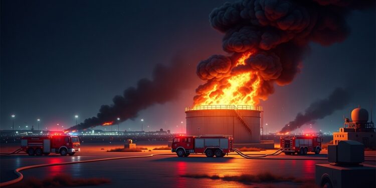 Un nouveau drame secoue le Golfe  un réservoir de carburant de laéroport international de Koweït a pris feu après une attaque de drones Bilan réactions et contexte régional expliqués   Viral Mag