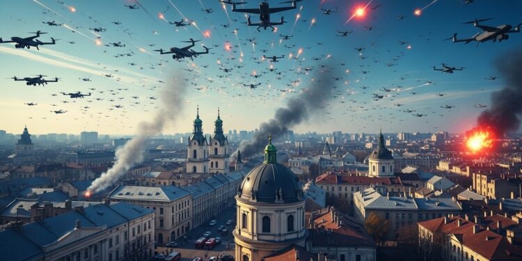 La Russie déploie plus de 400 drones contre lUkraine lors dune offensive diurne rare touchant notamment le centre historique de Lviv classé à lUNESCO Bilan contexte et conséquences de cette escalade   Viral Mag