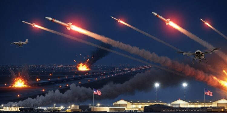 Vendredi soir laéroport de Bagdad abritant une base militaire a été visé par roquettes puis drones Revendication dun groupe pro Téhéran attaques simultanées au sud et explosion à Erbil  détails dune soirée sous tension en Irak   Viral Mag