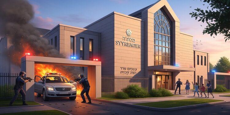 Une attaque à la voiture contre une synagogue près de Détroit a visé 140 enfants Le suspect libanais neutralisé aucun mort parmi les civils Découvrez les détails glaçants et le héroïsme des gardes   Viral Mag