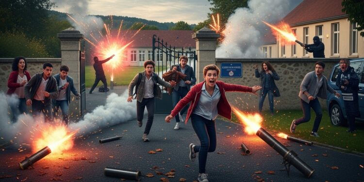 À Aubenas des lycéens visés par des tirs de mortiers devant leur établissement  deux blessés enquête ouverte Le maire dénonce une montée alarmante de la violence en Ardèche et en France   Viral Mag